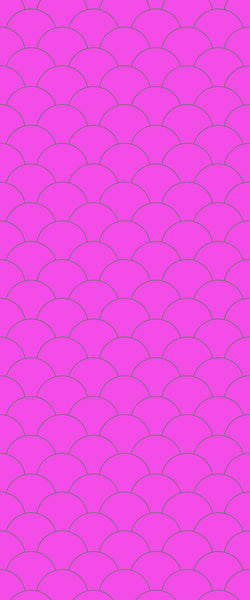 Pink Fishscales Tile Acrylic Shower Panel 2440mm x 1220mm (3mm Thick) - CladdTech