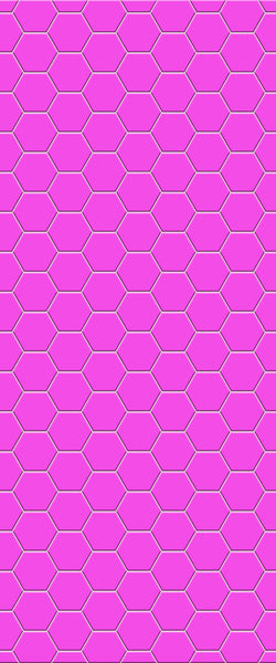 Pink Hexagon Tile Acrylic Wall Panel 2440mm x 1220mm (3mm Thick) - CladdTech
