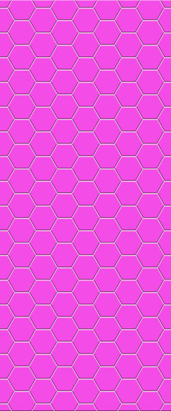 Pink Hexagon Tile Acrylic Wall Panel 2440mm x 1220mm (3mm Thick) - CladdTech