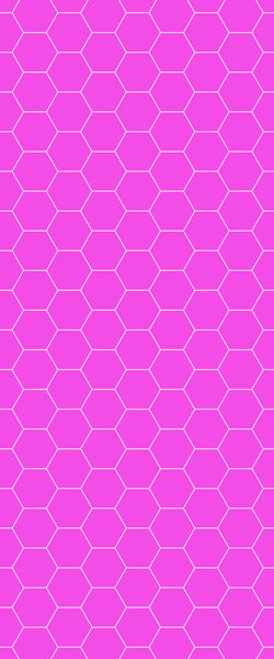 Pink Hexagon Tile Acrylic Wall Panel 2440mm x 1220mm (3mm Thick) - CladdTech