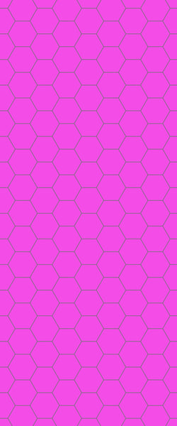 Pink Hexagon Tile Acrylic Wall Panel 2440mm x 1220mm (3mm Thick) - CladdTech
