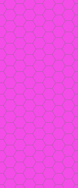 Pink Hexagon Tile Acrylic Wall Panel 2440mm x 1220mm (3mm Thick) - CladdTech