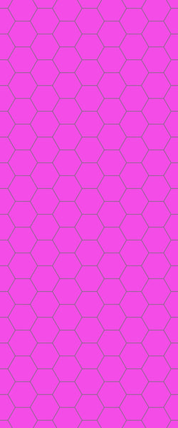 Pink Hexagon Tile Acrylic Wall Panel 2440mm x 1220mm (3mm Thick) - CladdTech