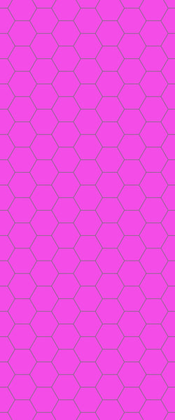 Pink Hexagon Tile Acrylic Wall Panel 2440mm x 1220mm (3mm Thick) - CladdTech