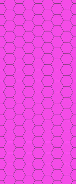 Pink Hexagon Tile Acrylic Wall Panel 2440mm x 1220mm (3mm Thick) - CladdTech