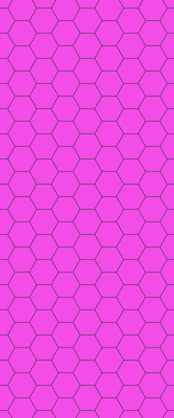 Pink Hexagon Tile Acrylic Wall Panel 2440mm x 1220mm (3mm Thick) - CladdTech