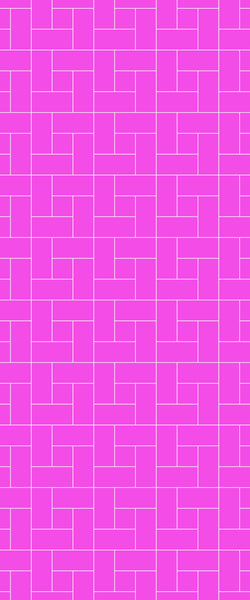 Pink Windmill Tile Acrylic Shower Panel 2440mm x 1220mm ( 3mm Thick) - CladdTech
