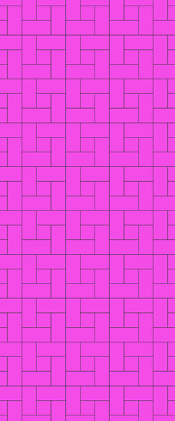 Pink Windmill Tile Acrylic Shower Panel 2440mm x 1220mm ( 3mm Thick) - CladdTech
