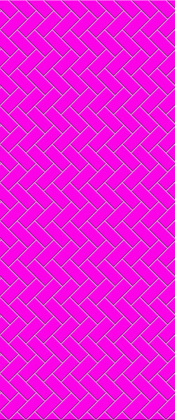 Pink Diagonal Herringbone Tile Acrylic Shower Panel 2440mm x 1220mm ( 3mm Thick) - CladdTech
