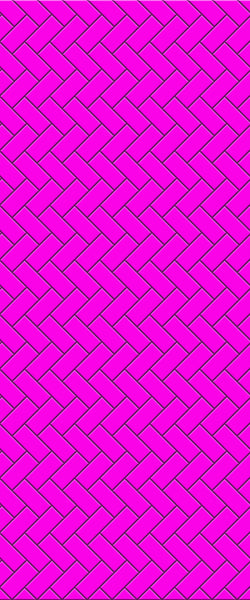 Pink Diagonal Herringbone Tile Acrylic Shower Panel 2440mm x 1220mm ( 3mm Thick) - CladdTech