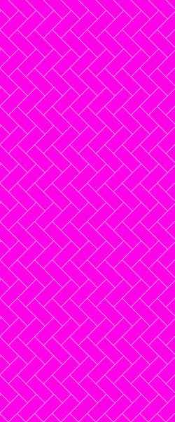 Pink Diagonal Herringbone Tile Acrylic Shower Panel 2440mm x 1220mm ( 3mm Thick) - CladdTech
