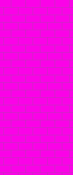 Pink Subway Tile Acrylic Shower Panel 2440mm x 1220mm ( 3mm Thick) - CladdTech