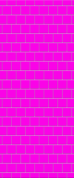 Pink Large Square's Tile Acrylic Shower Wall Panel 2440mm x 1220mm ( 3mm Thick) - CladdTech