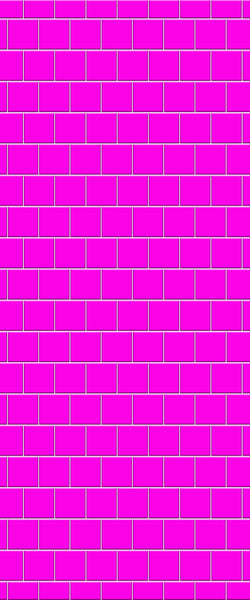 Pink Large Square's Tile Acrylic Shower Wall Panel 2440mm x 1220mm ( 3mm Thick) - CladdTech