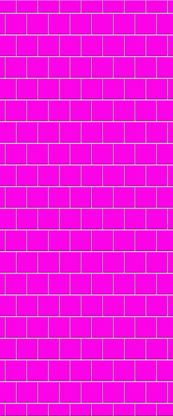 Pink Large Square's Tile Acrylic Shower Wall Panel 2440mm x 1220mm ( 3mm Thick) - CladdTech
