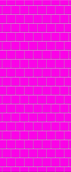 Pink Large Square's Tile Acrylic Shower Wall Panel 2440mm x 1220mm ( 3mm Thick) - CladdTech