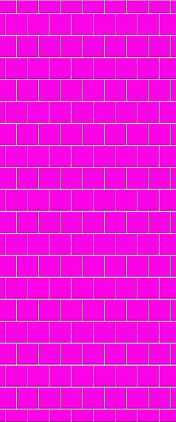 Pink Large Square's Tile Acrylic Shower Wall Panel 2440mm x 1220mm ( 3mm Thick) - CladdTech