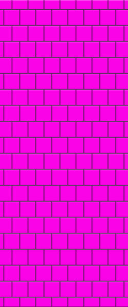 Pink Large Square's Tile Acrylic Shower Wall Panel 2440mm x 1220mm ( 3mm Thick) - CladdTech