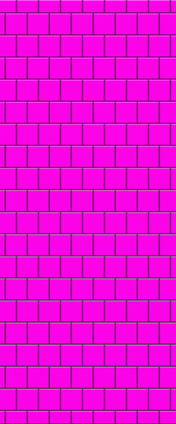 Pink Large Square's Tile Acrylic Shower Wall Panel 2440mm x 1220mm ( 3mm Thick) - CladdTech