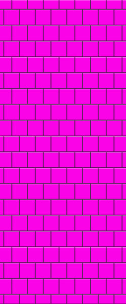 Pink Large Square's Tile Acrylic Shower Wall Panel 2440mm x 1220mm ( 3mm Thick) - CladdTech