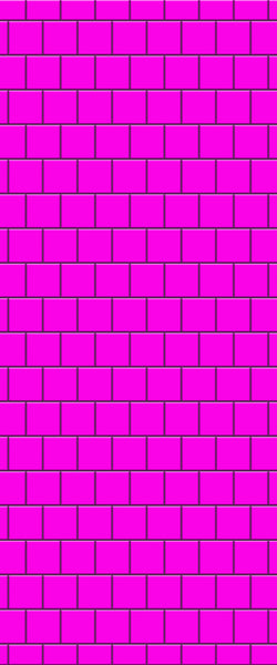 Pink Large Square's Tile Acrylic Shower Wall Panel 2440mm x 1220mm ( 3mm Thick) - CladdTech