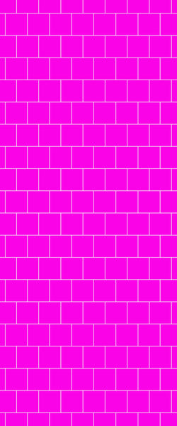 Pink Large Square's Tile Acrylic Shower Wall Panel 2440mm x 1220mm ( 3mm Thick) - CladdTech