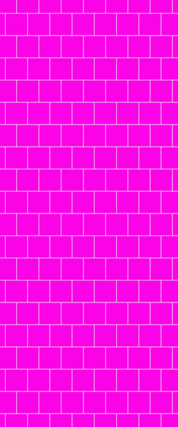 Pink Large Square's Tile Acrylic Shower Wall Panel 2440mm x 1220mm ( 3mm Thick) - CladdTech