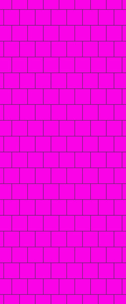 Pink Large Square's Tile Acrylic Shower Wall Panel 2440mm x 1220mm ( 3mm Thick) - CladdTech