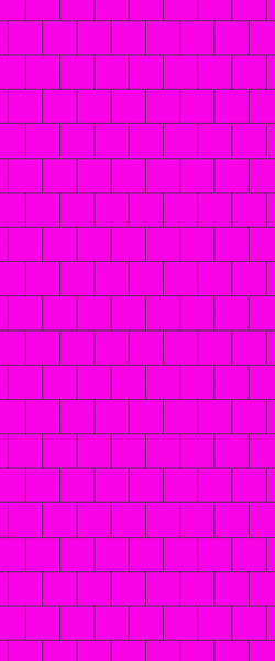 Pink Large Square's Tile Acrylic Shower Wall Panel 2440mm x 1220mm ( 3mm Thick) - CladdTech