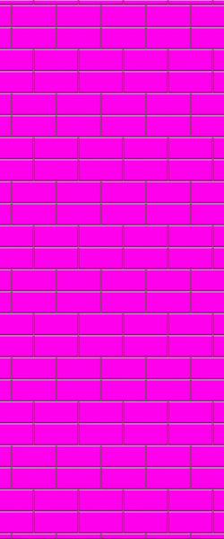 Pink Brickbond Tile Acrylic Shower Wall Panel 2440mm x 1220mm ( 3mm Thick) - CladdTech
