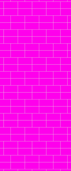 Pink Brickbond Tile Acrylic Shower Wall Panel 2440mm x 1220mm ( 3mm Thick) - CladdTech