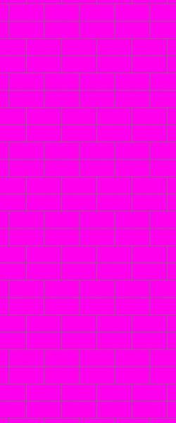 Pink Brickbond Tile Acrylic Shower Wall Panel 2440mm x 1220mm ( 3mm Thick) - CladdTech