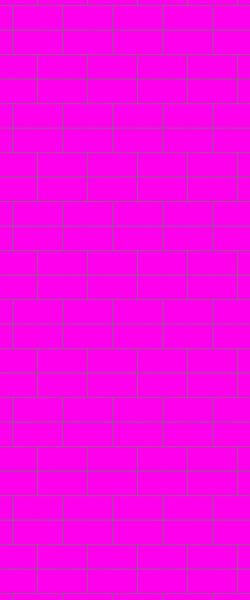 Pink Brickbond Tile Acrylic Shower Wall Panel 2440mm x 1220mm ( 3mm Thick) - CladdTech