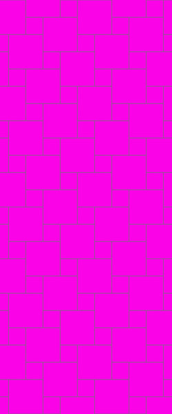 Pink Pin Wheel Tile Acrylic Shower Wall Panel 2440mm x 1220mm ( 3mm Thick) - CladdTech