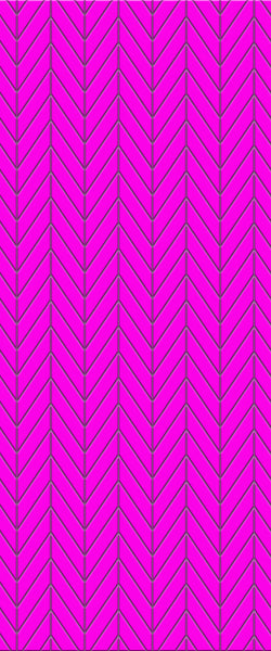 Pink Chevron Tile Acrylic Shower Wall Panel 2440mm x 1220mm ( 3mm Thick) - CladdTech