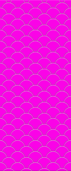 Pink Fishscales Tile Acrylic Shower Panel 2440mm x 1220mm (3mm Thick) - CladdTech