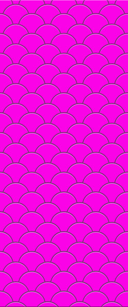 Pink Fishscales Tile Acrylic Shower Panel 2440mm x 1220mm (3mm Thick) - CladdTech