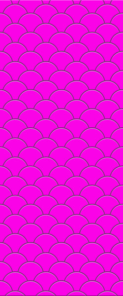 Pink Fishscales Tile Acrylic Shower Panel 2440mm x 1220mm (3mm Thick) - CladdTech