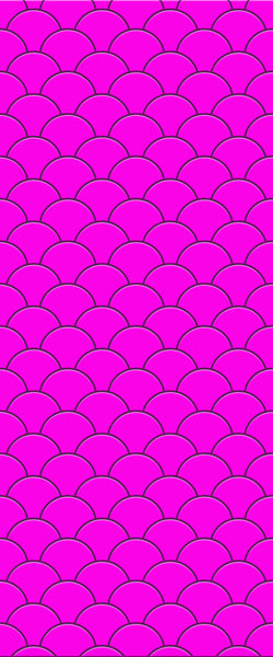 Pink Fishscales Tile Acrylic Shower Panel 2440mm x 1220mm (3mm Thick) - CladdTech