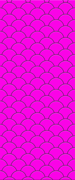 Pink Fishscales Tile Acrylic Shower Panel 2440mm x 1220mm (3mm Thick) - CladdTech