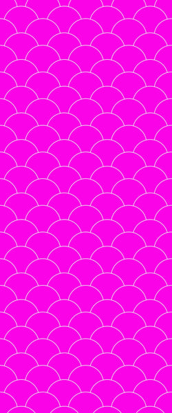 Pink Fishscales Tile Acrylic Shower Panel 2440mm x 1220mm (3mm Thick) - CladdTech