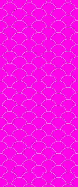 Pink Fishscales Tile Acrylic Shower Panel 2440mm x 1220mm (3mm Thick) - CladdTech