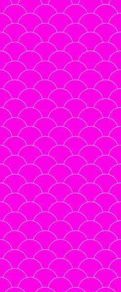 Pink Fishscales Tile Acrylic Shower Panel 2440mm x 1220mm (3mm Thick) - CladdTech