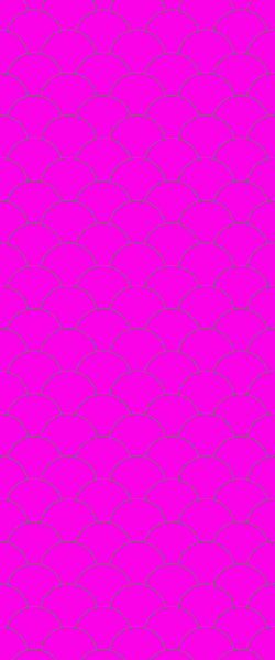 Pink Fishscales Tile Acrylic Shower Panel 2440mm x 1220mm (3mm Thick) - CladdTech