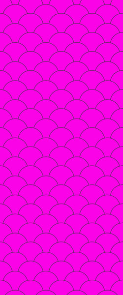 Pink Fishscales Tile Acrylic Shower Panel 2440mm x 1220mm (3mm Thick) - CladdTech