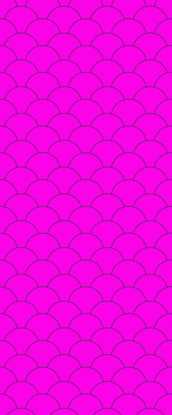 Pink Fishscales Tile Acrylic Shower Panel 2440mm x 1220mm (3mm Thick) - CladdTech
