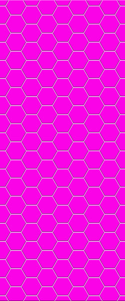 Pink Hexagon Tile Acrylic Wall Panel 2440mm x 1220mm (3mm Thick) - CladdTech