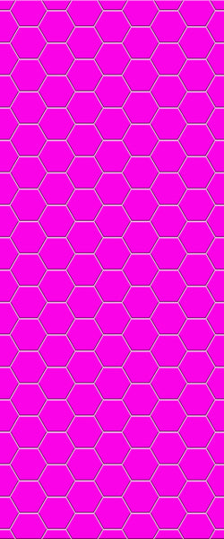 Pink Hexagon Tile Acrylic Wall Panel 2440mm x 1220mm (3mm Thick) - CladdTech