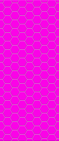 Pink Hexagon Tile Acrylic Wall Panel 2440mm x 1220mm (3mm Thick) - CladdTech