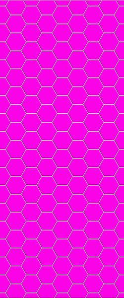 Pink Hexagon Tile Acrylic Wall Panel 2440mm x 1220mm (3mm Thick) - CladdTech